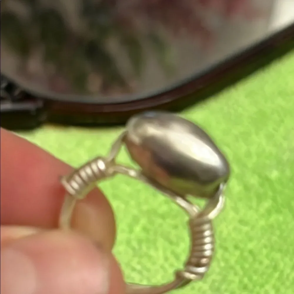 Silver Oval Ring